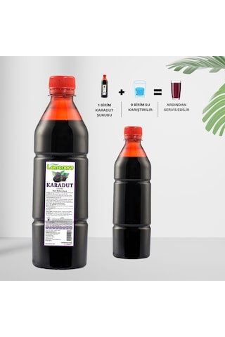 Lemonera Karadut Şurubu Karadut Aromalı Konsantre İçecek 1 L