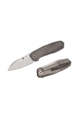 Spyderco Techno 3 Titanium Cts-xhp Plainedge Kamp Çakı Gri