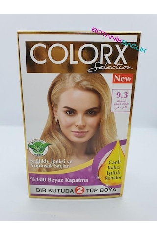 Colorx Bitkisel Saç Boyası Set - 9.3 Altın Sarı