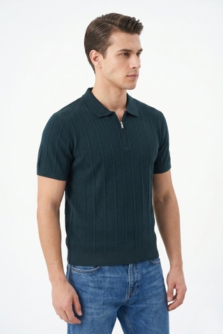 Baglan Erkek Spor Polo Yaka Triko Tişört Bgl-st05373 Nefti