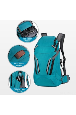 Artfulabode Yürüyüş Ve Su Sırt Sırt Seyahati Paketlenebilir Naylon Mavi Katlanabilir Kamp İçin Hafif Geçirmez Çantası Çantası Bisiklet Gn Mavi