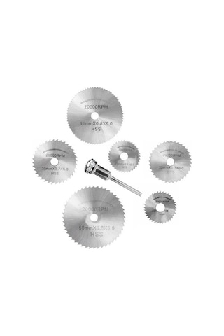 Tongxida 7 Parça Hss Dairesel Testere Bıçak Seti - Ahşap/plastik/metal Kesim