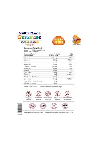 Validus Kids Multivitamin 60 Gummies