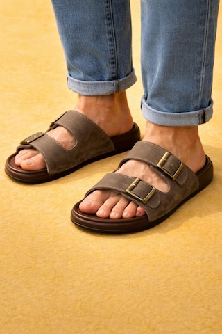 Trendyshose 07098 Jumbo Rahat Hafif Confor Erkek Terlik Kahve