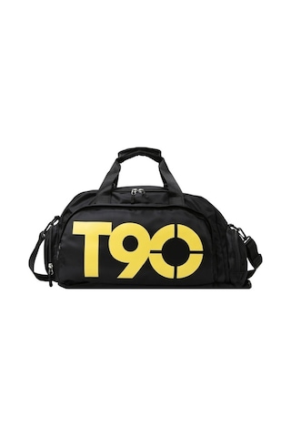 Spor Spor Çantası Büyük Kapasiteli Bagaj Çantası Kuru Islak Ayırma Ayakkabı Pozisyonu El Sırt Çantası Seyahat Çantası Siyah Sarı Sarı - Siyah Sarı - Siyah