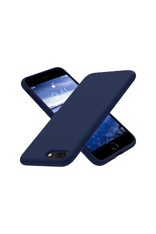 İphone Uyumlu 7 Plus / 8 Plus Lansman Kılıf İçi Kadife Leke Tutmaz Yüksek Kalite Lacivert