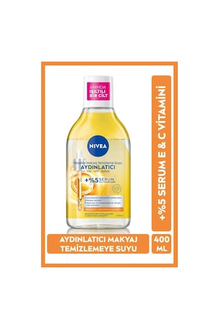 Nivea Aydınlatıcı Micellar Makyaj Temizleme Suyu Serum İçerikli Donuk Ve Hassas Cilt Tipleri 400 Ml