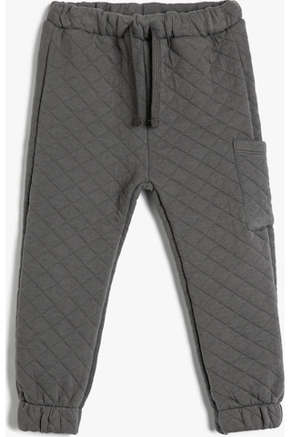 Koton Jogger Kapitone Eşofman Altı Beli Bağlamalı Cep Detaylı Pamuklu Antrasit 4wmb40026tk 4WMB40026TK045 Antrasit