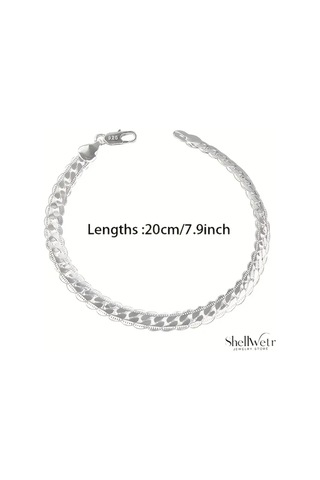 Soft 925 Ayar Gümüş Unisex Bileklik Sevdiklerinize Ve Kendinize En Özel Hediye Gümüş