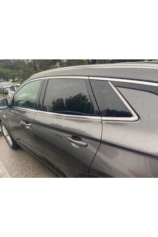 Opel Grandland X Krom Alt Cam Çıtası 6 Parça Paslanmaz Çelik 2017