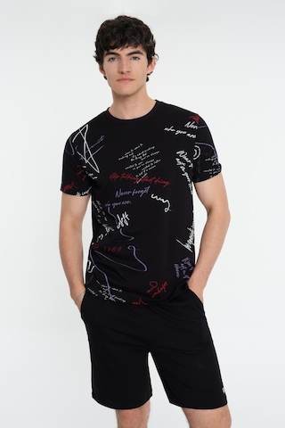 Regular Fit Erkek Pijama Siyah