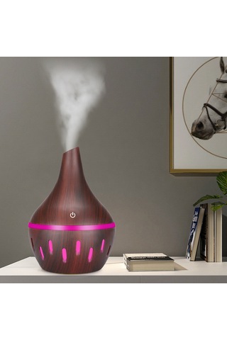 Neevoyu Gcvizuso 300ml Usb Uyumlu Aroma Yağı Dağıtıcı - Led Gece Lambalı, Sessiz İşlemli Nemlendirici