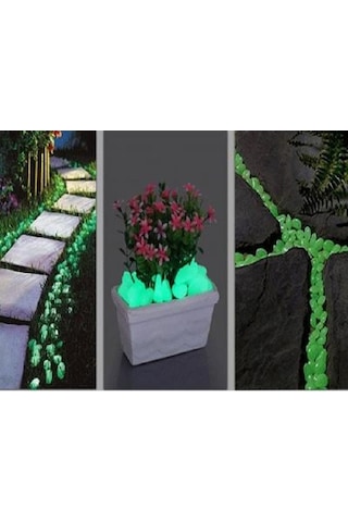 Fosforlu Çakıl Taşları (50 Adet) Yeşil