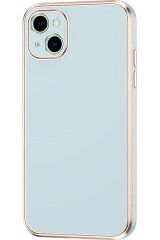 Apple Uyumlu iPhone 13 Kılıf Zore Bark Kapak Mavi Açık