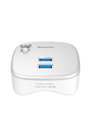 Baseus Rj45 Tf Çok Fonsiyonlu Notebook Adaptörü Hub Dual Usb 3.0 Gümüş