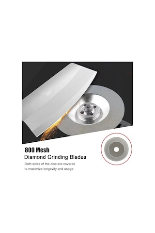 Depolife Bıçak Satır Makas Balta Bileme Diski 100mm Elmaslı Eğeleme Disk Avuç Taşlama Spiral Uyumlu Disk, Depo-00