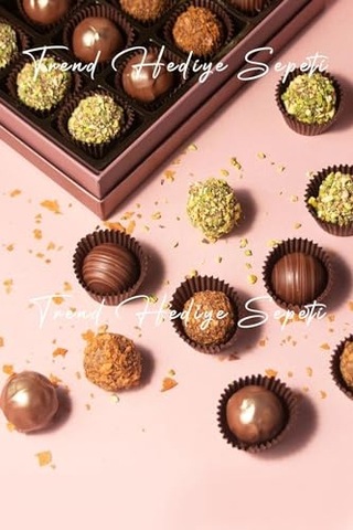 Trend Hediye Sepeti Takribi 200 Adet Küçük Boy Kahverengi Truff Çikolata Kağıdı, Muffin Kek Kalıbı, Lokum Kağ Çok Renkli