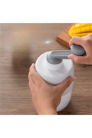 Jialan Tıraşlı Buz Makinesi Ev Küçük Manuel Buz Kırıcı El Beyaz