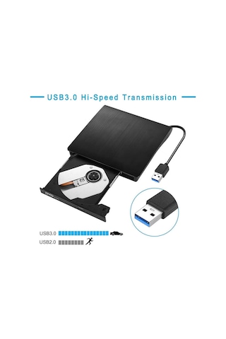 Harici Usb 3.0 Taşınabilir Dvd Writer Cd Dvd Yazıcı Okuyucu