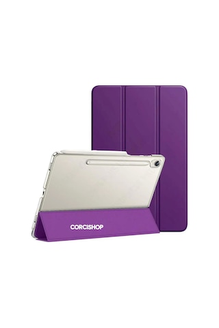Samsung Galaxy Tab S10 Plus Sm-x820/s9 Fe Plus 12.4 Inç Sm-x610 Kılıf Pu Deri Smart Standlı Case Kapaklı Kılıf
