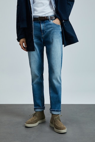 Lufian Mattıas Smart Jean Erkek Pantolon Slim Fit Mavi Mavi 111200189100300 Mavi