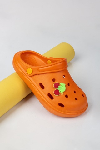 Kız Çocuk Kiraz Figürlü Terlik-5660-turuncu Turuncu