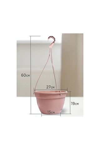 Ho'me Dış Mekan Askılı Saksı Seti, 8 Parça, Her Biri 7 L 373613015