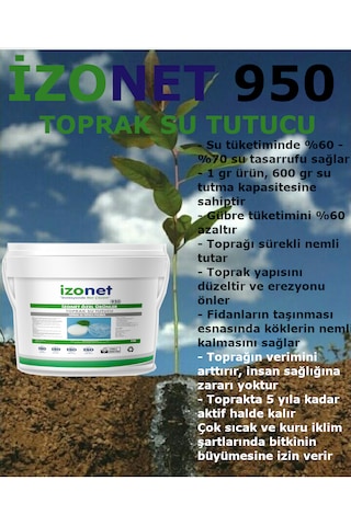 İzonet 950 Toprak Su Tutucu 5 Kg