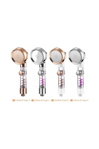 Ulzyvf 3 Modlu Turbo Fanlı Yüksek Basınçlı Banyo Duş Başlığı - Su Tasarruflu G1/2 Diğer