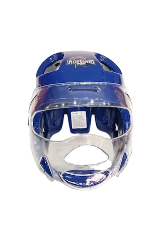 Komodo Sport Taekwondo Kapalı Camlı Mantar Kask Tkk3001 Mavi