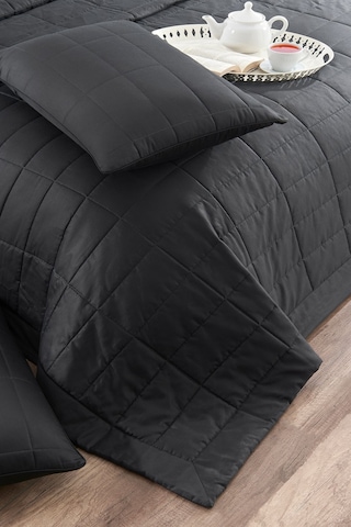 Savio Pamuk Saten Yatak Örtüsü Seti Bej Bej