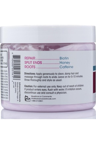 Advanced Clinicals Biotin Kırılma Önleyici Saç Onarıcı Maske 340 G