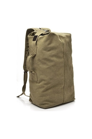 Silkroadselect Erkek Askeri Tuval Sırt Çantaları Erkek Çok Fonksiyonlu Kova Omuz Ordu Çanta Turist Katlanabilir Açık Büyük Çanta Sırt Çantası Çanta Tırmanma 9hk3d1 Kahverengi