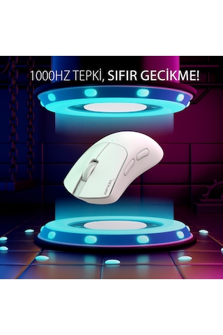 Img-329mx Oyuncu Mouse 12000 Dpı Rgb, Laser Sensör, 6d Tuş, Kablosuz Kablolu, Type-c Şarj Img-329mx