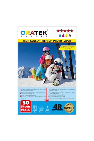 Canon Pixma G3520 Fotoğraf Kağıdı 10x15 Cm Premium Parlak 200 Gr 50 Ypr