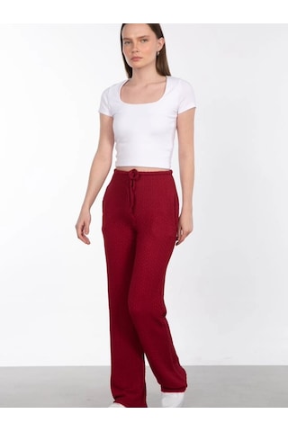 Berrin Booble Pantolon Bordo