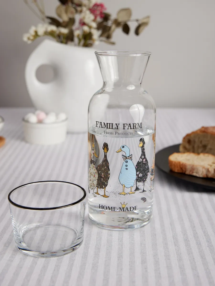 Lefard Kapaklı Ve Bardaklı Su Sürahisası "family Farm" 700 Ml 170418078