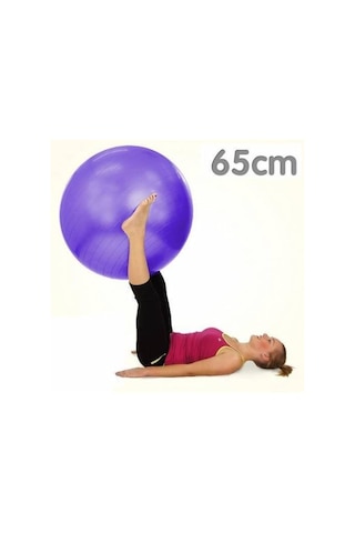 Leyaton Pilates Topu 65 CM Mor + Pompa