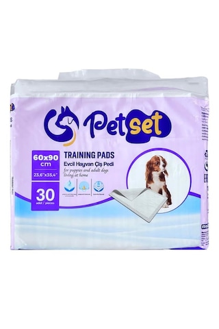 Petset Training Pads Köpek Çiş Pedi 30'lu 60 x 90 CM Petset Training Pads Köpek Çiş Pedi 30'lu 60 x 90 CM