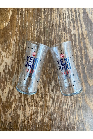 6 Adet Yeni Rakı Bardağı Yılbaşı Özel Seri Rakı Bardağı