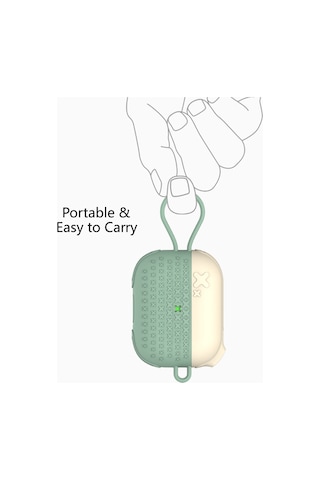 Honmex Airpods Uyumlu Pro İçin Silikon Korumalı Depolama Kutusu - Su Geçirmez, Darbeye Dayanıklı, Şarj Portu Erişimi Kolay - Siyah Airpods Uyumlu Dahil Değil Diğer