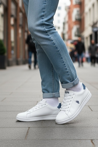 U.s. Polo Assn. Costa 6fx Beyaz Erkek Sneaker Beyaz-mavı