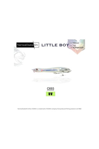 Naniwaosakashi Little Boy 100mm 11gr Topwater Sahte Balık