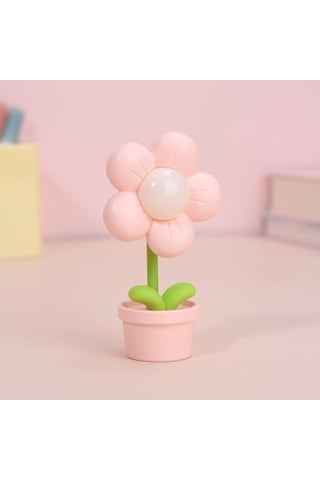 Yeni Mini Çiçek Göz Koruması Gece Lambası-pembe Açık Pembe