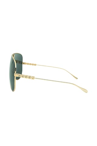 Gucci Gg 1436s 001 99 Unisex Blok Cam Gold Metal Güneş Gözlüğü Altın