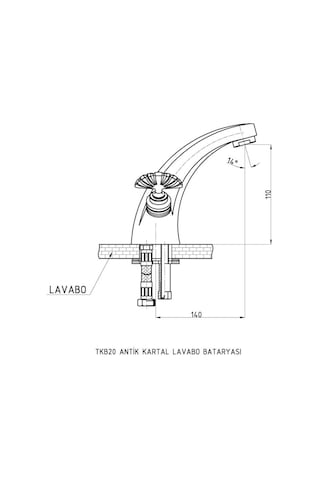 Gpd Antik Kartal Lavabo Bataryası Tkb20
