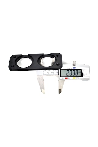 Motoraid 2 Yuvarlak Delikli Pano Montaj Port Plastik Yuva Çakmak Usb Panel