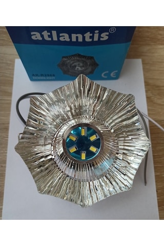 Atlantis Kristal Camlı Led Spot 3W -6500K- Beyaz Işık Ak-R2968