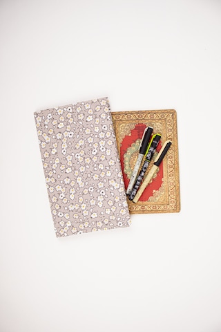 Kitap Kılıfı Kumaş Kitap Koruyucu A5 Defter Ve Kitap Uyumlu Gri