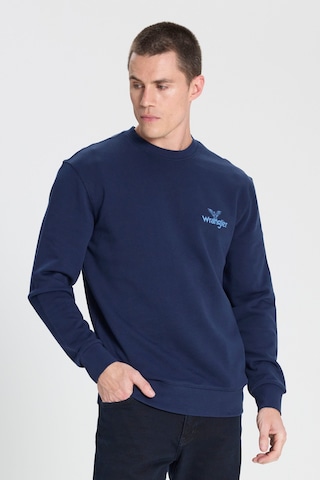 Wrangler Regular Fit Normal Kesim Bisiklet Yaka %100 Pamuk Lacivert Sweatshirt W6895935358 Navy
